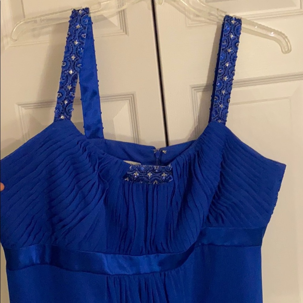 David’s Bridal Blue Formal Dress